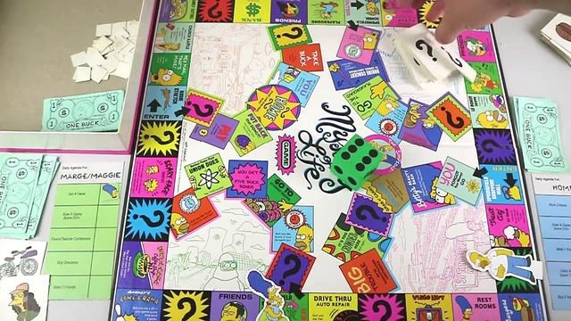The Simpsons Mystery of Life Board Game Review & Playthrough | Board Game Night