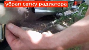 УБРАЛ СЕТКУ РАДИАТОРА В RENAULT  DUSTER