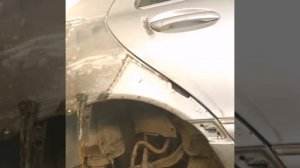 ремонт порогов и задней арки мерседес W220