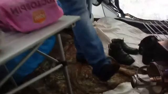 Палатка Алтай 2, вид изнутри, ночёвка, январь 2020 смотреть онлайн