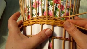 Плетение самовара из газетных трубочек. Урок 2-2.  Плетение стенок.