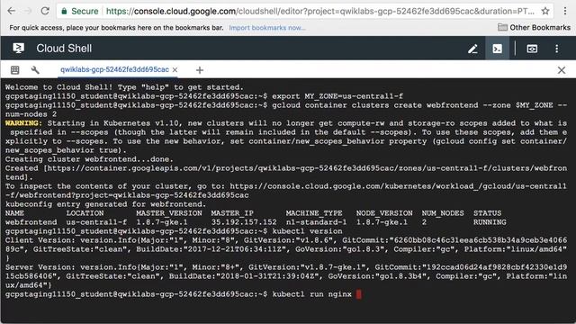 5.9 Getting Started with Kubernetes Engine | Containers in The Cloud | Google Cloud Fundamentals смотреть онлайн