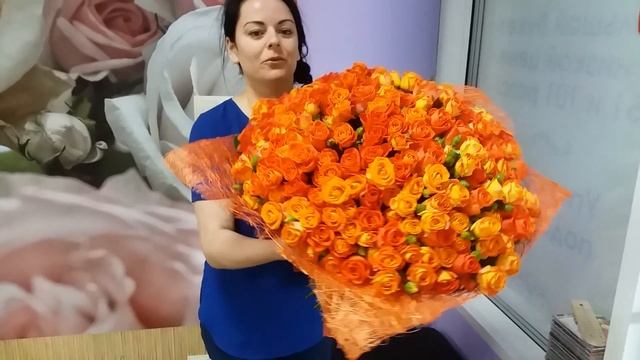 Букет из 101 кустовой роз смотреть онлайн