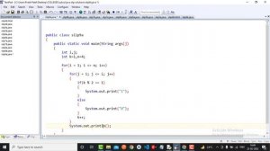 Write a java Program to display following pattern: