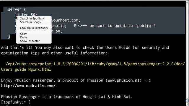 Phusion Passenger: Nginx support смотреть онлайн