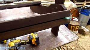 Садовое кресло Адирондак, простой вариант