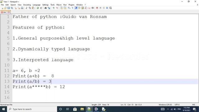 Features of python | About python language | Introduction of  python programming |python tutorials