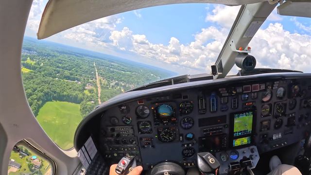 Cessna Citation II Запуск, взлет, посадка