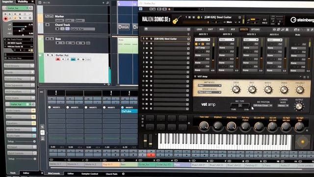 Cubase Pro_Guitar_VSTi_имитация гитары в программе Cubase
