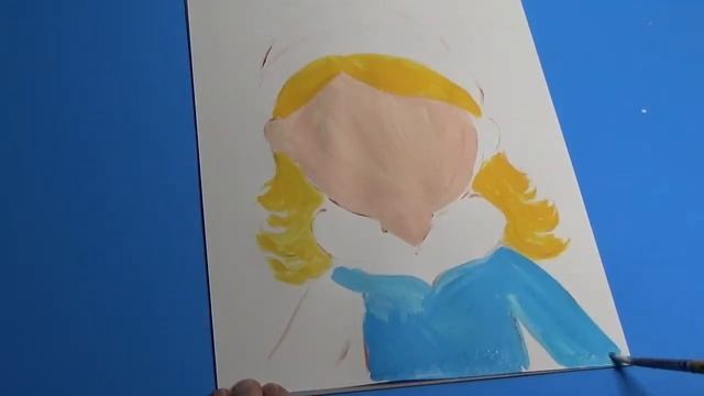 Красивый портрет девочки || Кукла - Зима || Урок рисования смотреть онлайн