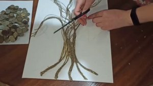 Панно "Денежное дерево" своими руками ??????