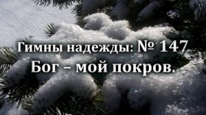 № 147 Бог  мой покров | Караоке с голосом | Христианские песни | Гимны надежды