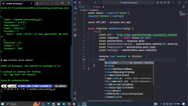 Node.js Weather Forecasting: Build Your Own Weather App! | dipayancodes