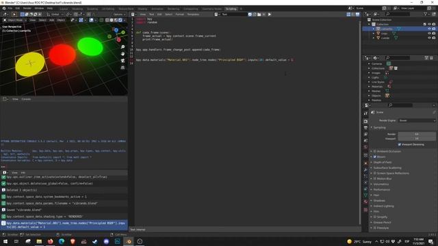 013 Blender Python - Cambia el brillo de un material en cada frame - Ejercicio 013 смотреть онлайн