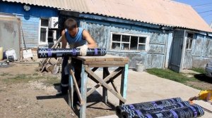 Исправляем перепад на фундаменте по высоте. Укладка гидроизоляции.