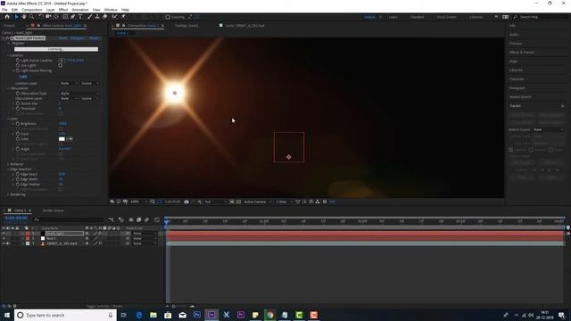 Motion Tracking & Knoll Light Factory After Effects CC 2019 -Tamil Tutorial