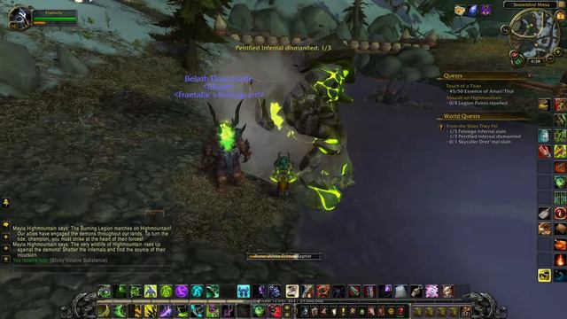 World of Warcraft From the Skies They Fel Legion Assault Highmountain World Quest Guide смотреть онлайн