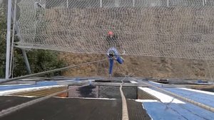 Спуск с 4-го этажа учебной башни