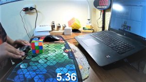 5.36с и 5.75с - Сборки кубика Рубика из тренировочной сессии 17.11.2021