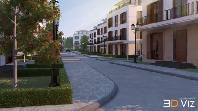 Анимация, рендер v-rey жилового комплекса в 3dmax смотреть онлайн