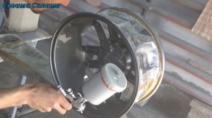 Как покрасить диски в серебристый металлик с двух сторон за один раз