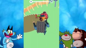 Oggy And Jack try to Max Level in Robot Army Commander Game | Oggy Game