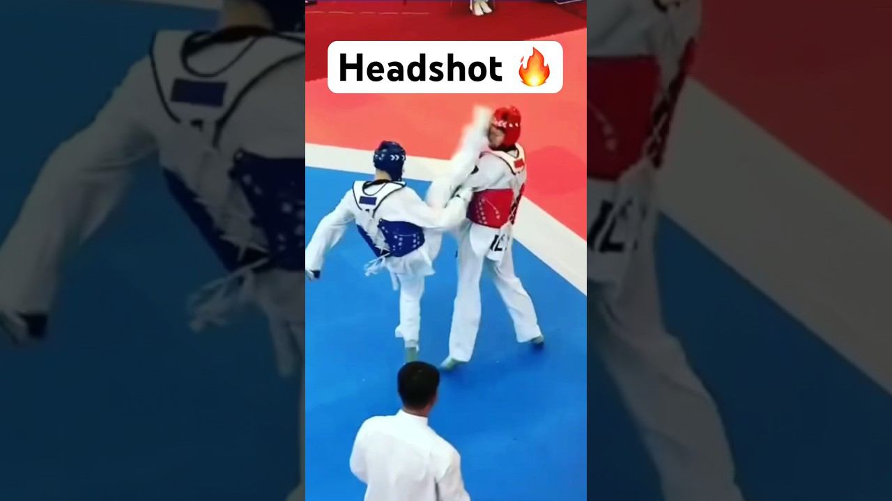 Anton Kotkov Taekwondo headshot #тхэквондо #taekwondo #ударыногами #taekwondofight #спарринг