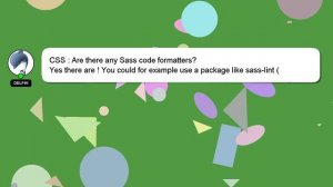 CSS : Are there any Sass code formatters?