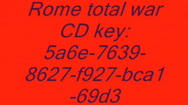 Rome total war CD key! смотреть онлайн