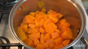 Гарбузова каша. Каша из тыквы на молоке.