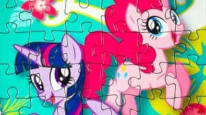 Дружба - это чудо Мой Маленький Пони Пинки Пай и Радуга дэш - собираем пазлы для детей