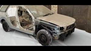 Ниссан AD/Wingroad 1.8 4WD 2002 г. Часть 3. Антикор Сход-развал Шумоизоляция в Смоленске.