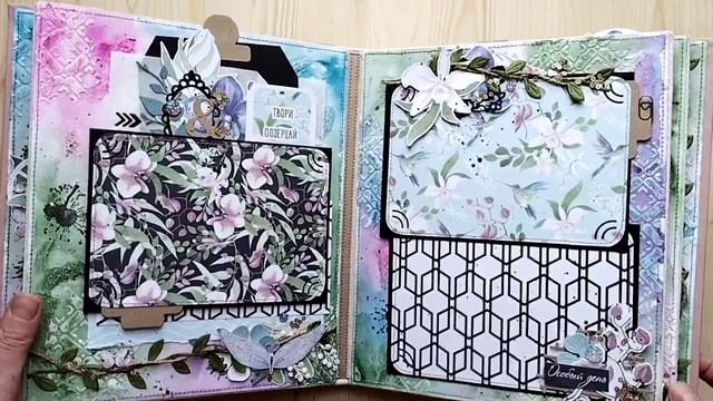 Скрапбукинг. Альбом из бумаги от Фабрики Декору "Wild Orchid". смотреть онлайн