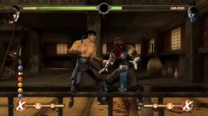 Mortal Kombat 9 Liu Kang комбо урок