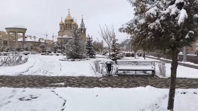 Третий снег в Ставрополе | ноябрь 2021