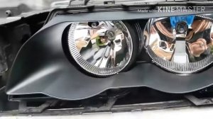 Как снять стекло с фары БМВ е46 320D и поворотник, простой и быстрый способ снятия