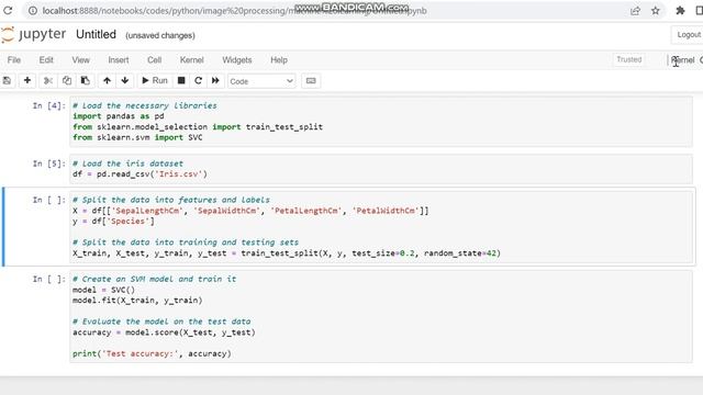 Support Vector Machine SVM Basic Python Code / Machine Learning SVM Python смотреть онлайн