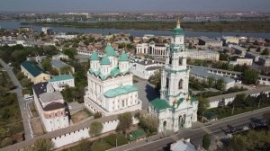 Астрахань и окрестности с высоты птичьего полета. (Съемка с квадрокоптера 4K)