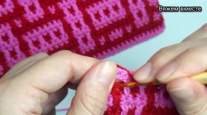 СУПЕР ИДЕЯ для вязания крючком. ПРОСТОЙ узор. Мозаичное вязание. Easy pattern for beginners.