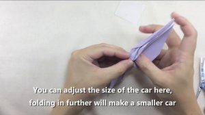 How to make a Papercraft, Origami Transformer Sideswipe / Jazz (requires 1 straight cut)