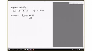 Robotics Lec9: Angular velocity (Spring 2019)