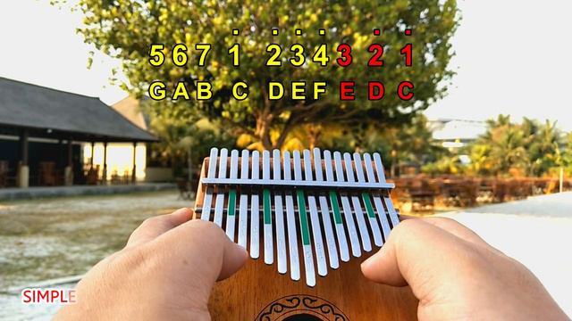 CANT HELP FALLING IN LOVE By ELVIS PRESLEY - Kalimba with Easy Tab