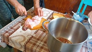 Вкусный шашлык из сома.