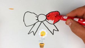 Drawing rainbow bow for children /Рисование бабочки для детей