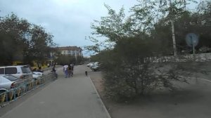 Город Балхаш (Балқаш) - по у. Агыбай Батыра мимо Базара и автостанции на перекр. с у. Қараменде Би