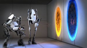 Portal 2 в коопе - 1 (запись стрима с ВК Плей)