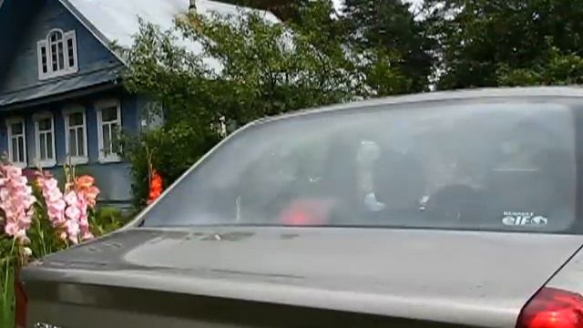Закрываем крышку багажника на Логане .