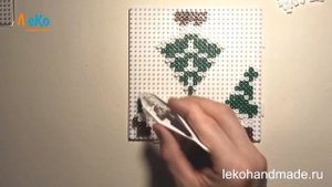 Объемная термомозаика, или как сделать елочку быстро.