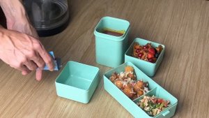 Ланч бокс с супницей и термосумкой с отделениями и приборами