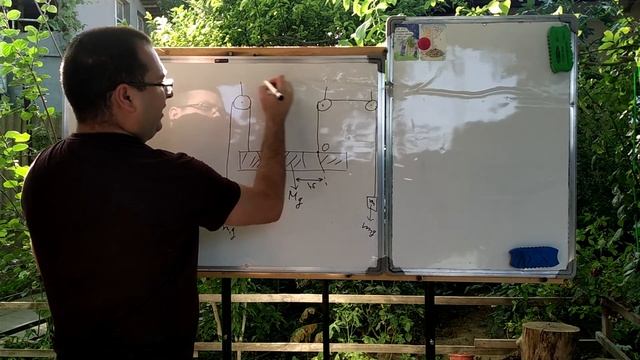 Однородный стержень массой M = 7 кг, как показано на рисунке, приведён в равновесие грузами с массо смотреть онлайн